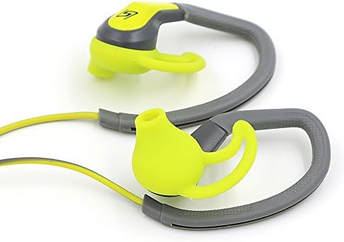 FIRSTEC Sweatproof אוזניות אימון SPOR באוזן בס אוזניות צליל סטריאו עבור רוב התקן שמע עם בשורה מיקרופון שליטה ו-3.5 מ