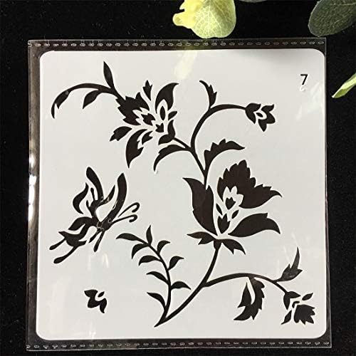 Abraha70 - 1 יח ' 13cm פרפר פרח DIY שכבות שבלונות ציור קיר אלבום צביעה תבליטים דקורטיביים כרטיס של תבנית - 74381