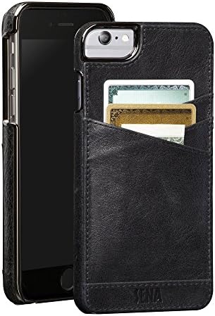 סנה לוגאנו ארנק עור עטוף בעל כרטיס הצמד על קייס לאייפון 6 פלוס-Iphone 6 Plus - שחור