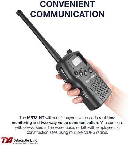 דקוטה התראה M538-HT MURS אלחוטי משדר VHF כף יד 2-Way רדיו רישיון חינם - Multi להשתמש בשירות רדיו