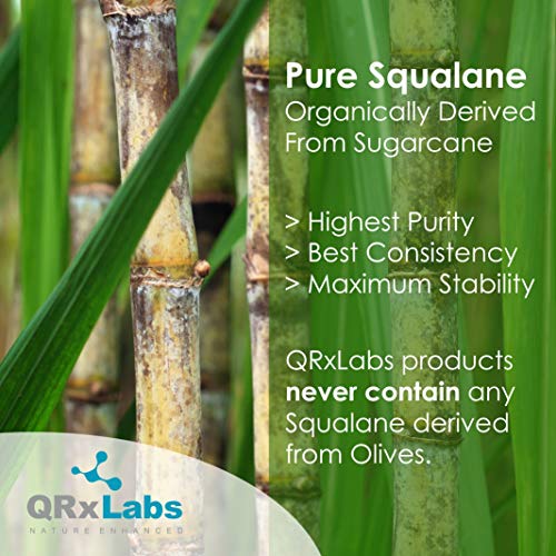 טהור על בסיס צמחי Squalane, שמן שפר עם המתקדמים ביותר והיציב ויטמין C - אורגנית ECOCERT / משרד החקלאות מוסמך Squalane