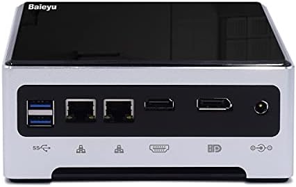 Baieyu מיני מחשבי i7-10750H,16GB DDR4 256GB SSD,Dual Band WiFi/Bluetooth 4.2,2 מ 2 2280 NVME/מ. 2 SATA,HDMI/DP,2xRJ45