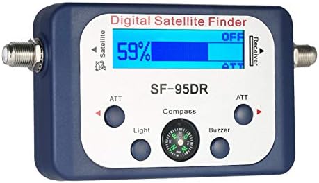 Aibesy Digital Satellite Finder לווין אות מד דיגיטלי מיני אות הלוויין מאתר מטר עם תצוגת LCD דיגיטלית Satfinder עם מצפן